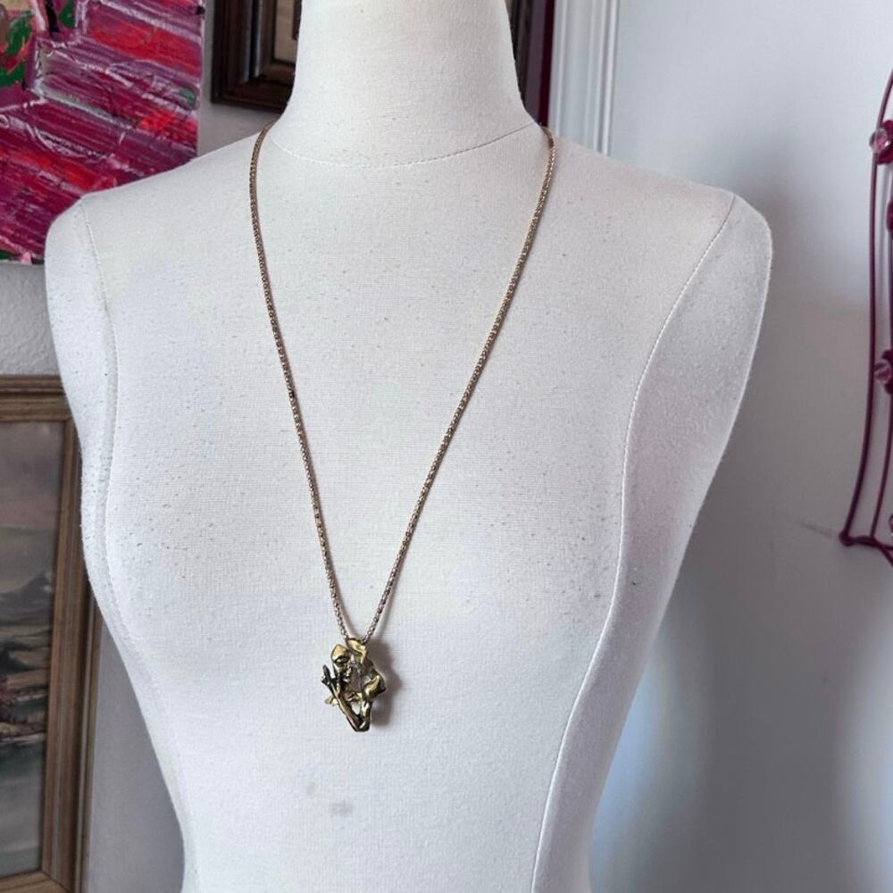 betsey johnson lovers gold pin / necklace